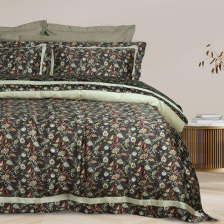 Das Home Παπλωματοθηκη Σετ Υπερδιπλη Executive 1706 Green - Grey Green - Grey