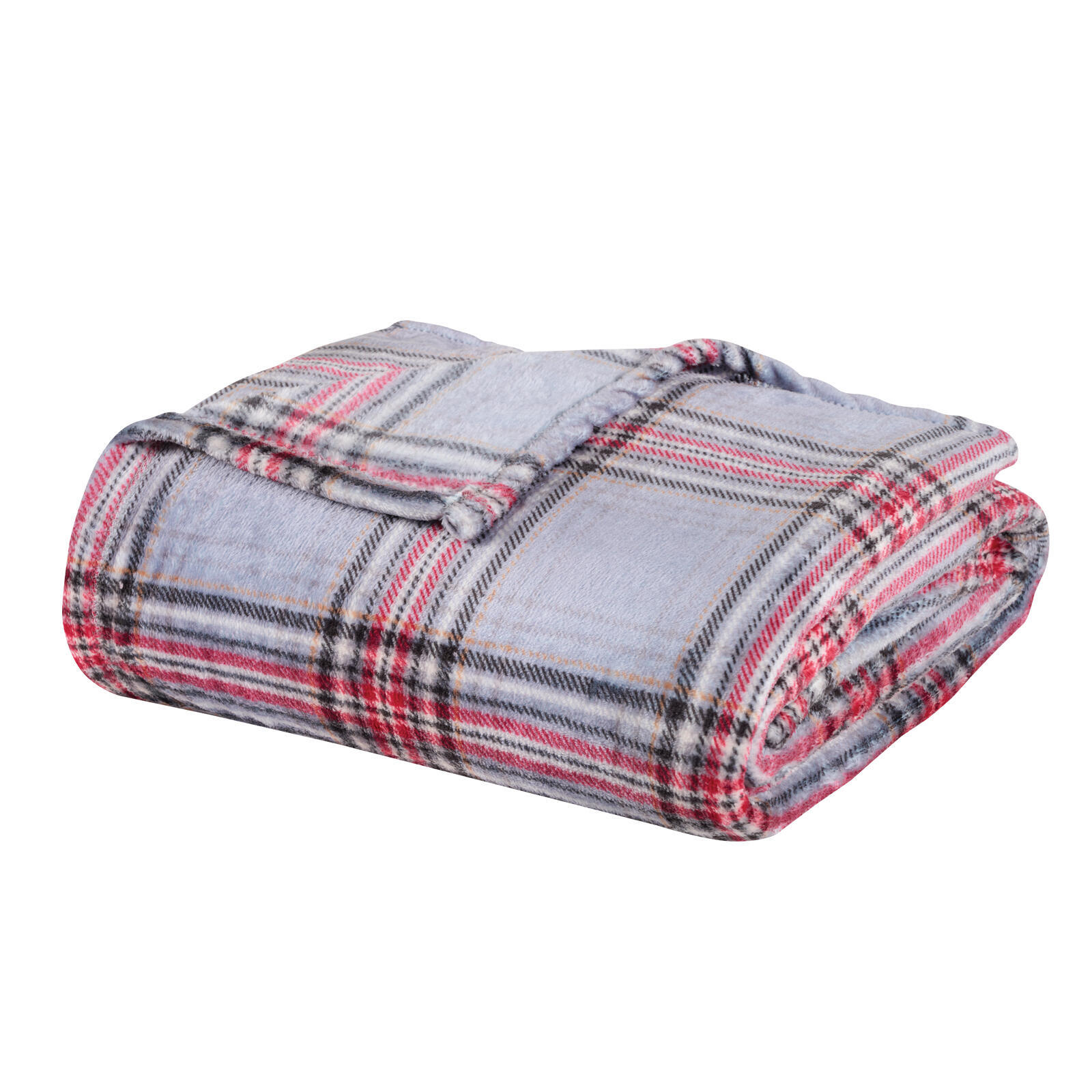 Das Home Κουβερτα Fleece 130Χ170 1362 Grey - Red Grey - Red - Image 4