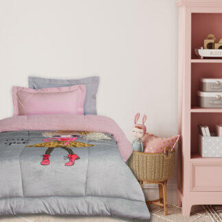 Das Kids Κουβερτοπαπλωμα 160Χ220 4971 Grey - Pink Grey - Pink