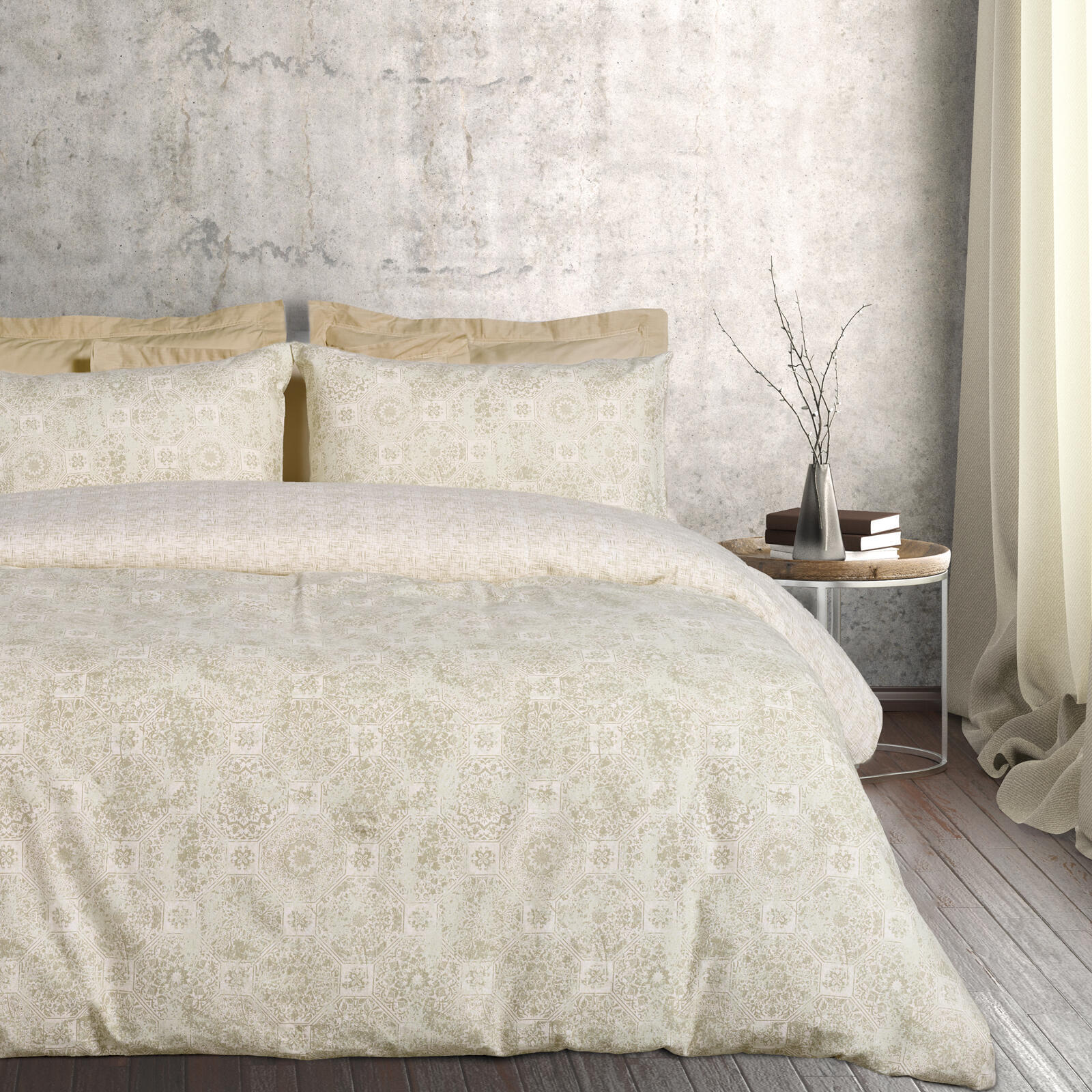Das Home Σετ Σεντονια Μονα Flannel 9640 Beige - Taupe Beige - Taupe - Image 4