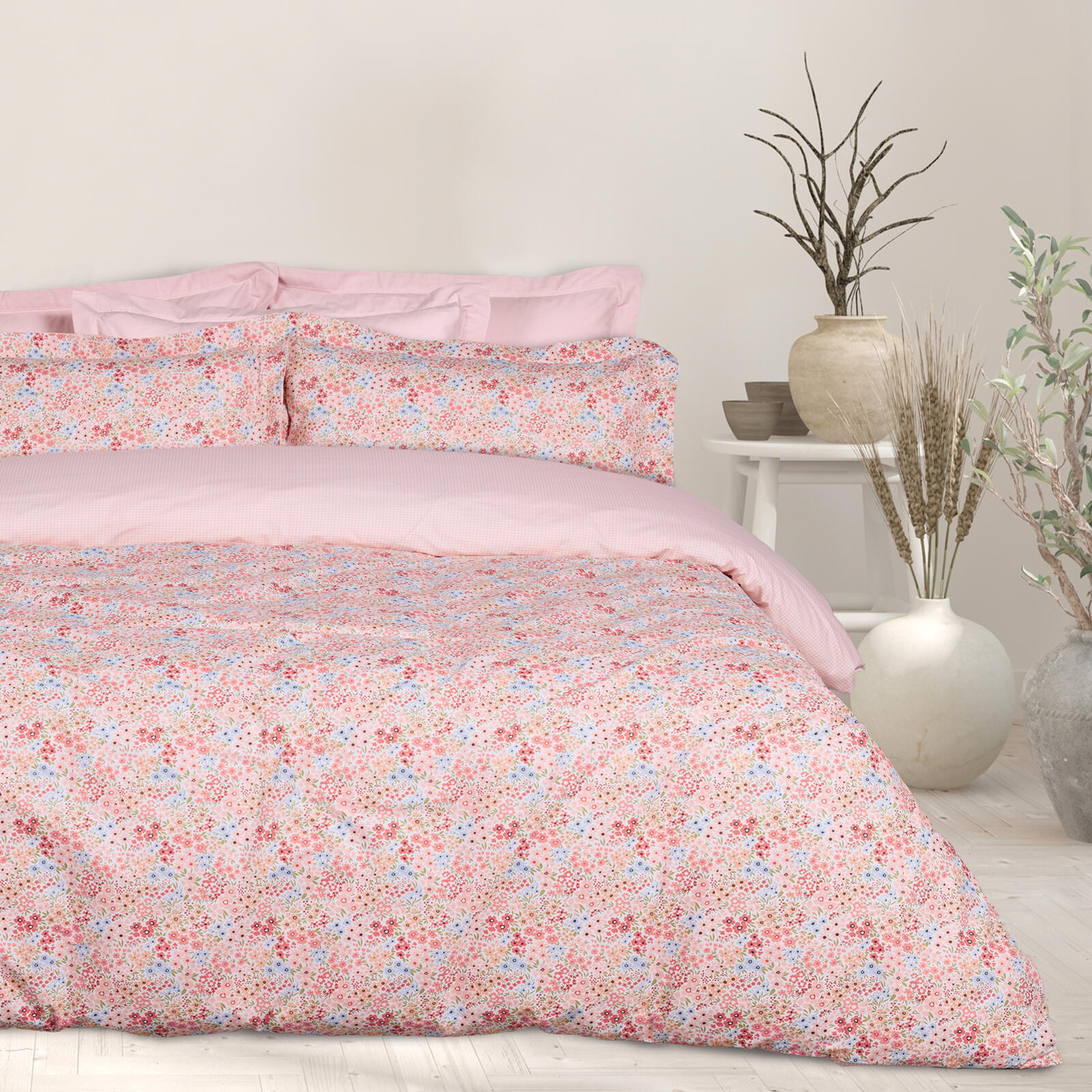 Das Home Σετ Σεντονια Υπερδιπλα Happy 9671 Pink - Salmon Pink - Salmon - Image 4