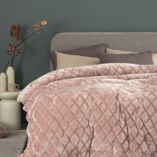 Palamaiki Κουβερτοπάπλωμα Υπέρδιπλο 220x240 NADINE/5 PINK Ροζ