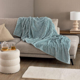 Palamaiki Κουβέρτα Fleece 160x220 ASTER JADE Γαλάζιο