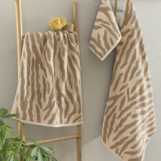 Palamaiki Πετσέτα Προσώπου Towels Collection 50x90 ZEB FOG Εκρού