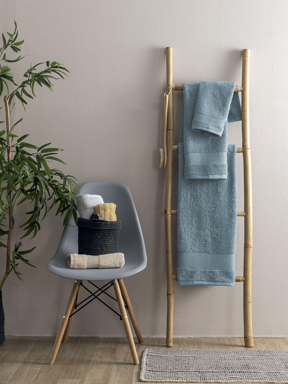 Palamaiki Σετ Πετσετες Towels Collection NAYA SKY Γαλάζιο