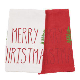 Das Home Christmas Ποτηροπανα Σετ 2Τμχ 30X50 0816 Red - White Red - White