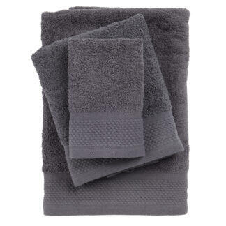 Das Home Σετ Πετσετεσ 3Τεμαχιων Best 0835 Dark Grey Dark Grey