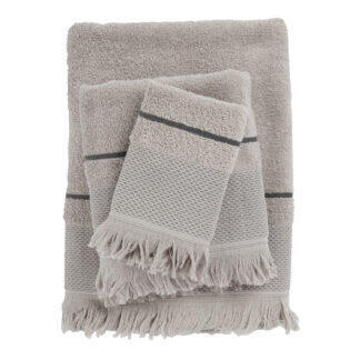Das Home Σετ Πετσετεσ 3Τεμαχιων Best 0841 Grey Grey