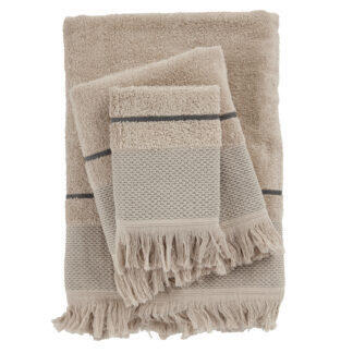 Das Home Σετ Πετσετεσ 3Τεμαχιων Best 0842 Taupe Taupe