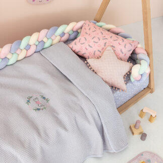 Palamaiki Κουβέρτα Πικέ Αγκαλιάς Baby Blankets 80x110 CANDY LILAC Μωβ