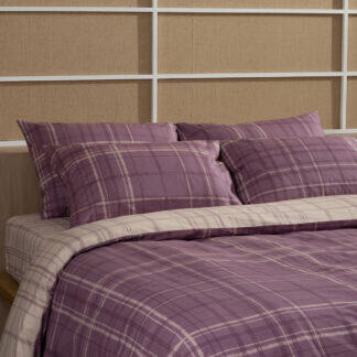 Sunshine Σετ Σεντόνια Cotton Feelings 2066 Mauve Υπέρδιπλο με λάστιχο (170x205+30) - Σετ σεντόνια βαμβακερά 100% σε μεγάλη ποικιλία χρωμάτων και σχεδίων.