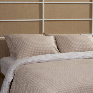 Sunshine Σετ Σεντόνια Cotton Feelings 2064 Beige Υπέρδιπλο με λάστιχο (170x205+30) - Σετ σεντόνια βαμβακερά 100% σε μεγάλη ποικιλία χρωμάτων και σχεδίων.