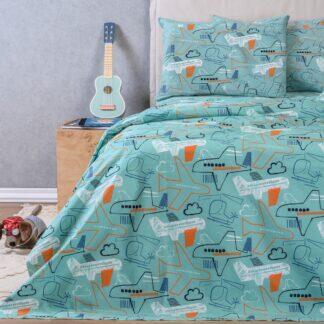 Melinen Home ΣΕΤ ΠΑΠΛΩΜΑΤΟΘΗΚΗ (2 ΤΕΜ.) ΜΟΝΗ PLANEUR KIDS LINE (165X245)