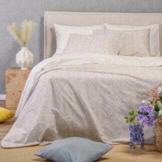 Melinen Home ΣΕΤ ΣΕΝΤΟΝΙΑ KING SIZE (Λ) CORAL LIGHT GREY ULTRA LINE (180Χ200+32)
