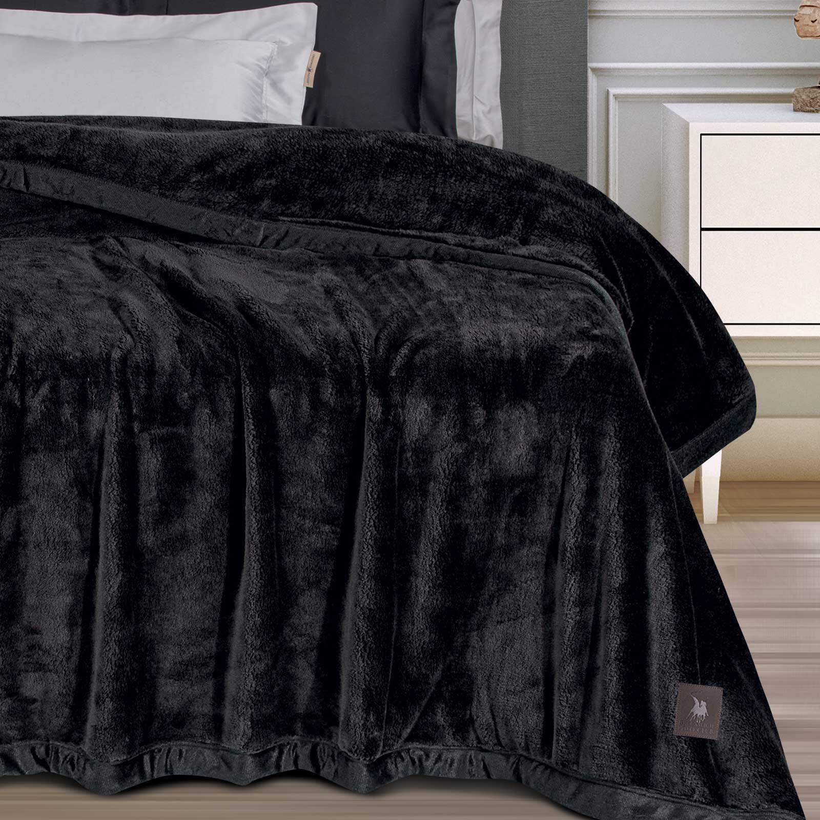 Greenwich Polo Club Κουβερτα Velour King Essential 3975 Black Black - Image 5
