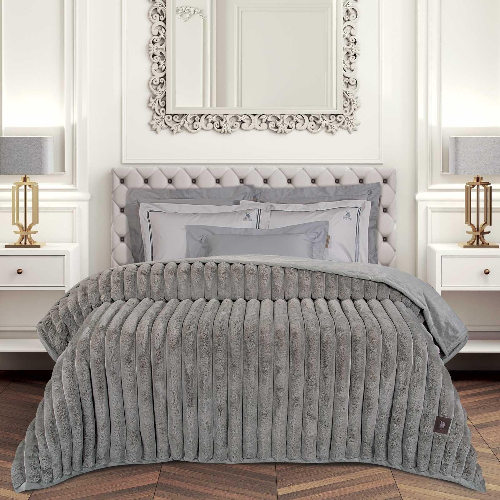 Greenwich Polo Club Κουβερτα Faux Fur Υπερδιπλη Premium 3831 Taupe Taupe - Image 4
