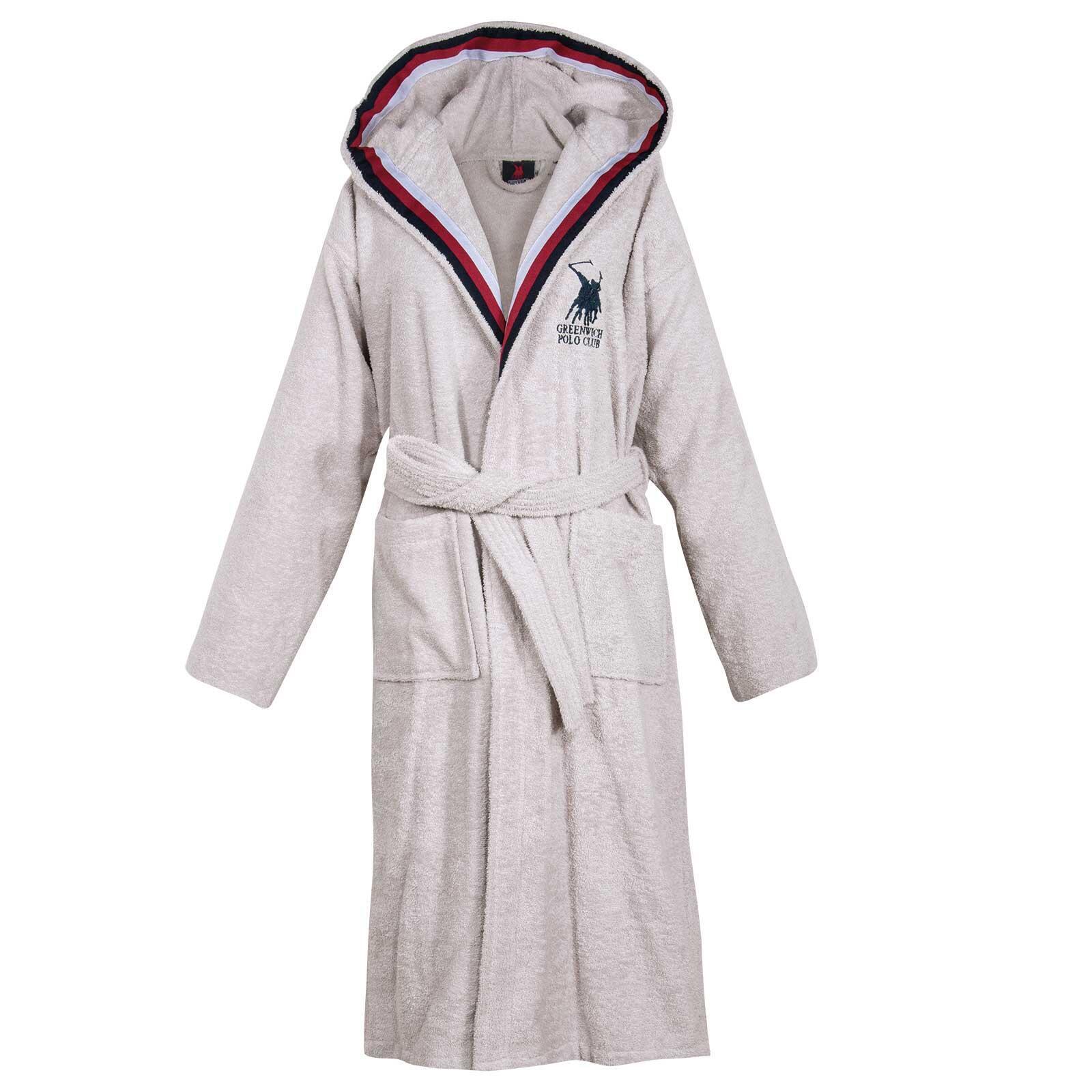 Greenwich Polo Club Μπουρνουζι Large Essential 3064 Grey Grey - Image 3
