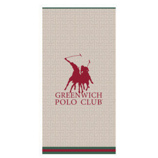Greenwich Polo Club Πετσετα Θαλασσησ 90Χ180 Essential 5225 Red - Taupe Red - Taupe