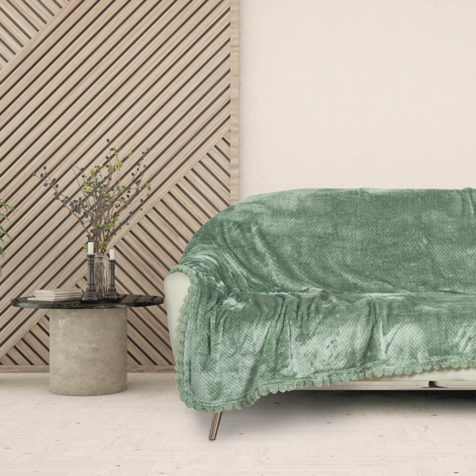 Das Home Κουβερτα Fleece 130Χ170 1184 Dark Mint Dark Mint - Image 5