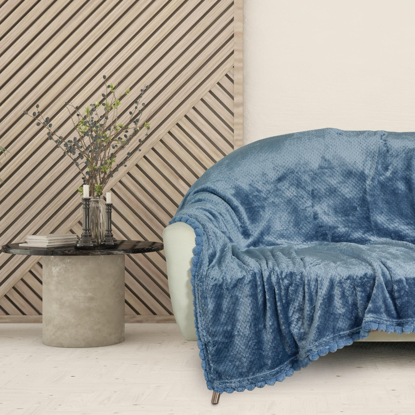 Das Home Κουβερτα Fleece 130Χ170 1186 Dusty Blue Dusty Blue - Image 5