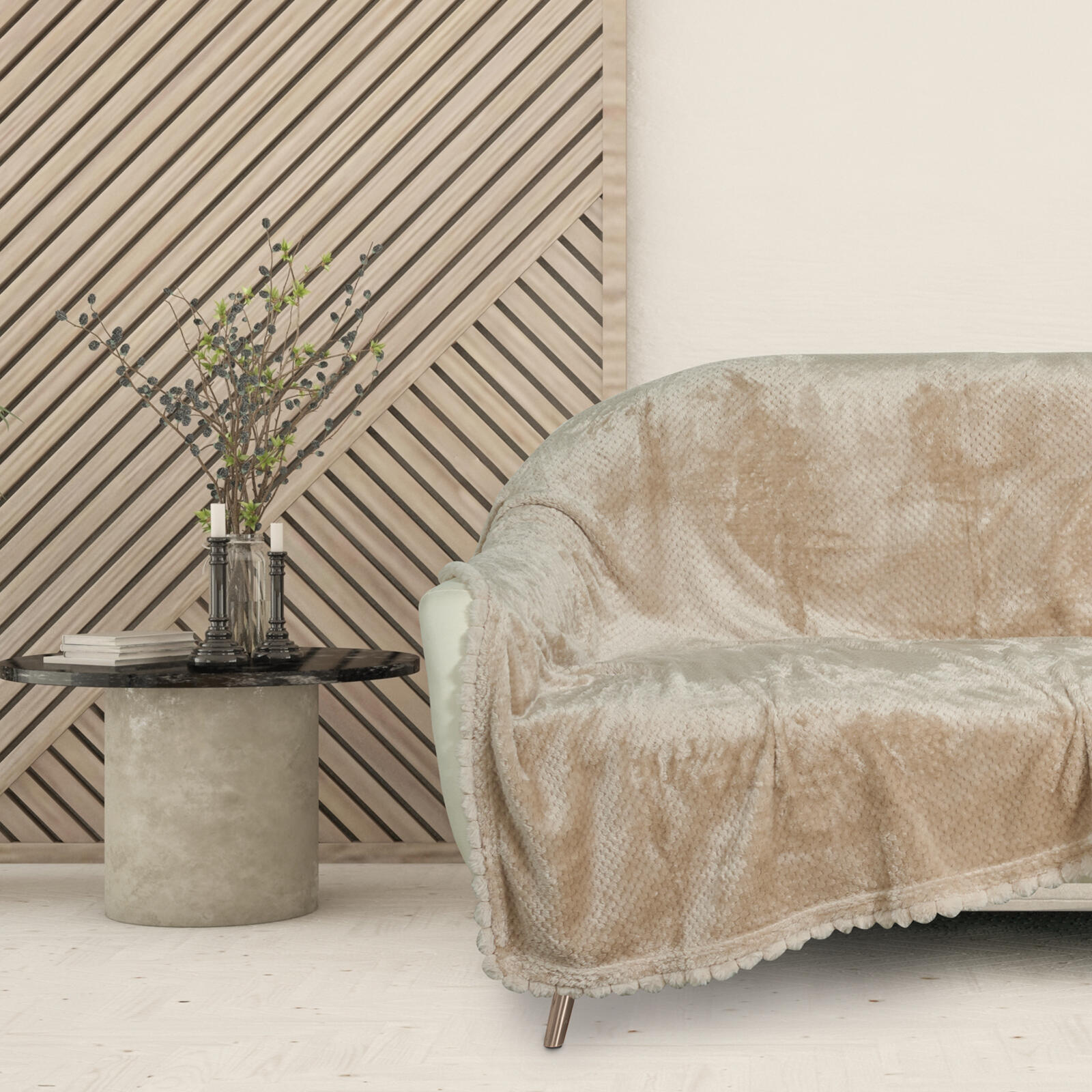 Das Home Κουβερτα Fleece 130Χ170 1187 Beige Beige - Image 5