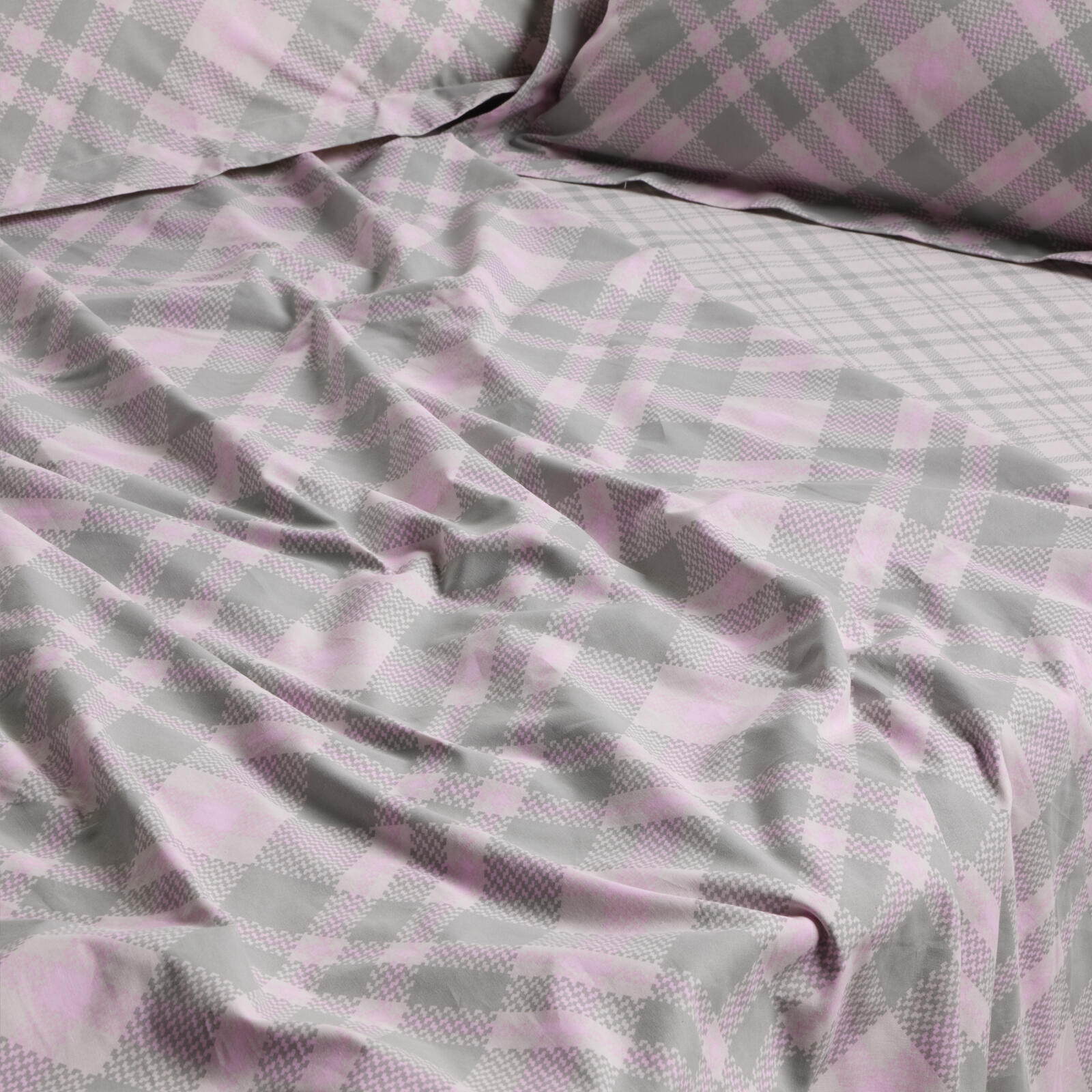 Das Home Σετ Σεντονια Υπερδιπλα Με Λαστιχο Casual 5436 Mint - Pink Mint - Pink - Image 5
