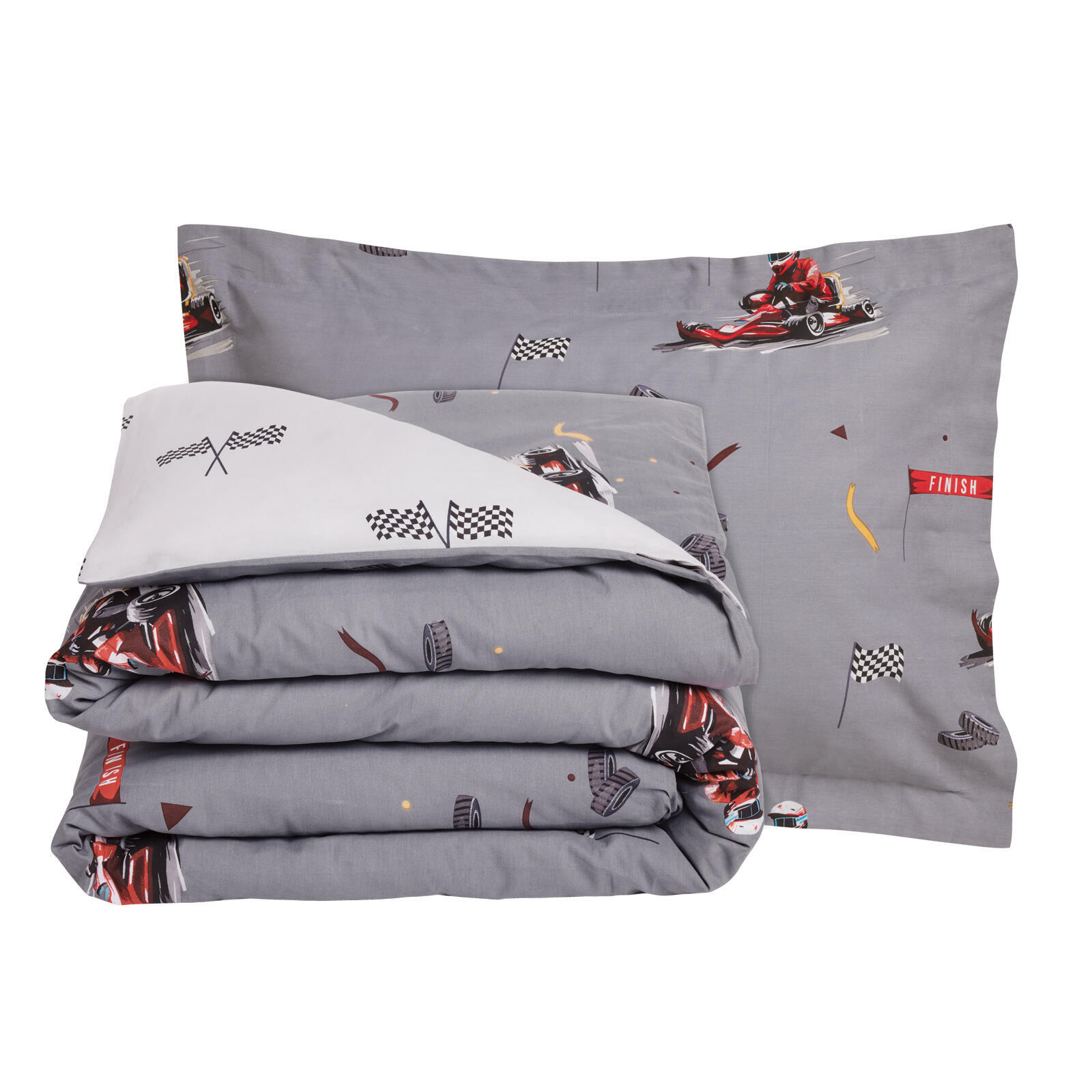 Das Kids Σετ Σεντονια Μονα 4976 Grey Grey - Image 6