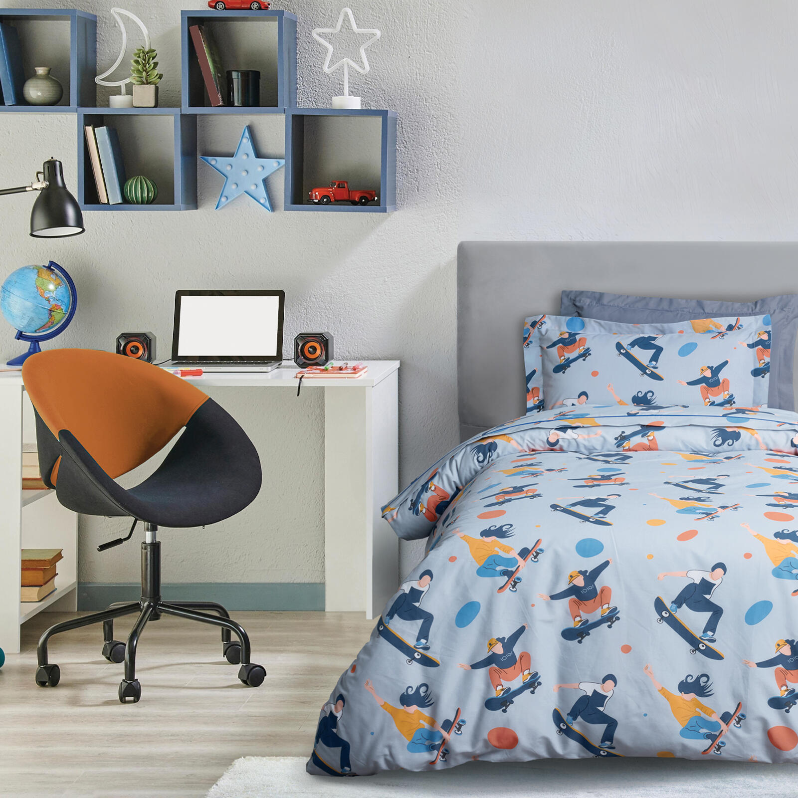 Das Kids Σετ Σεντονια Μονα 4985 Grey Grey